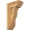 Ekena Millwork Funston Slat Rough Sawn Bracket w/ Offset Brace, Western Red Cedar, 8"W x 18"D x 30"H BKT0806X18X30FST06RWR - alternate 1